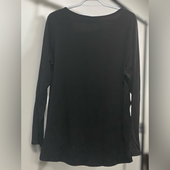 MUSE SHOW Womens Long Sleeve Tunics Fit Blouse Square Neck Pleated T-Shirt - Picture 3 of 3